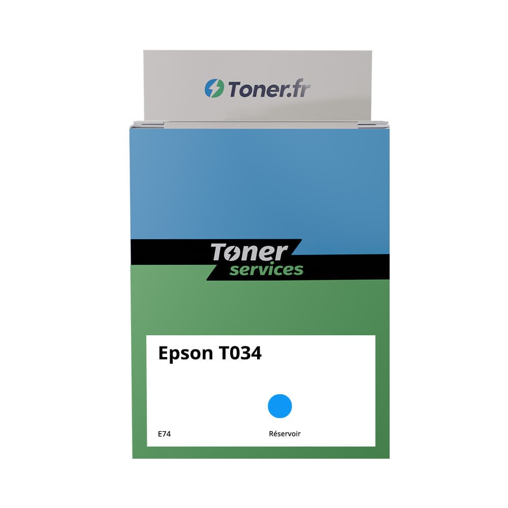 Cartouche d'encre compatible Epson T034 Cyan
