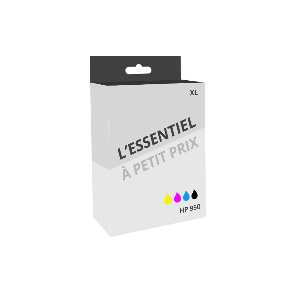 Pack de 4 cartouches d'encre compatibles HP 950 XL Noir et couleurs